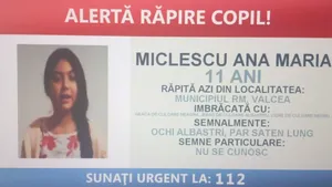 O fetiţă de 11 ani a fost răpită din Râmnicu Vâlcea de patru bărbaţi şi o femeie