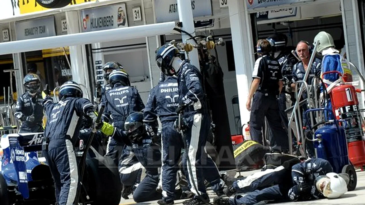 Roata desprinsă de pe monopostul pilotat de Rosberg a accidentat un angajat al echipei Williams