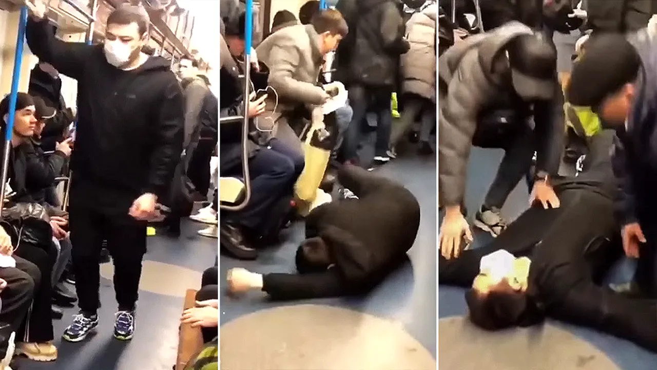 Umor „bolnăvicios” în metroul din Moscova. Un blogger a fost arestat după ce s-a prefăcut infectat cu coronavirus. VIDEO