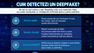 Pericolul deepfake: Cum poți recunoaște imaginile și videoclipurile false create cu AI