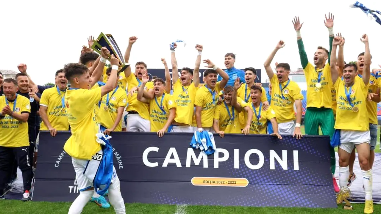 Universitatea Craiova este prima câştigătoare din istorie a Ligii de Tineret la fotbal