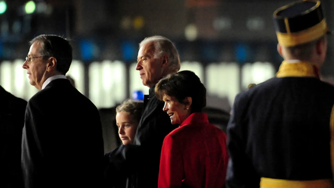Biden a venit în România cu fiica şi cu nepoata sa