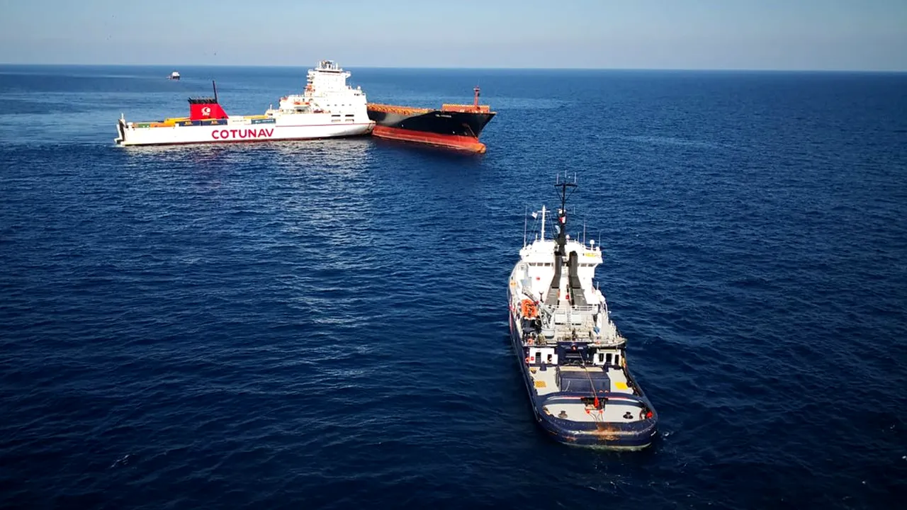 POLUARE masivă în Marea Tireniană după o coliziune între două nave | FOTO, VIDEO 