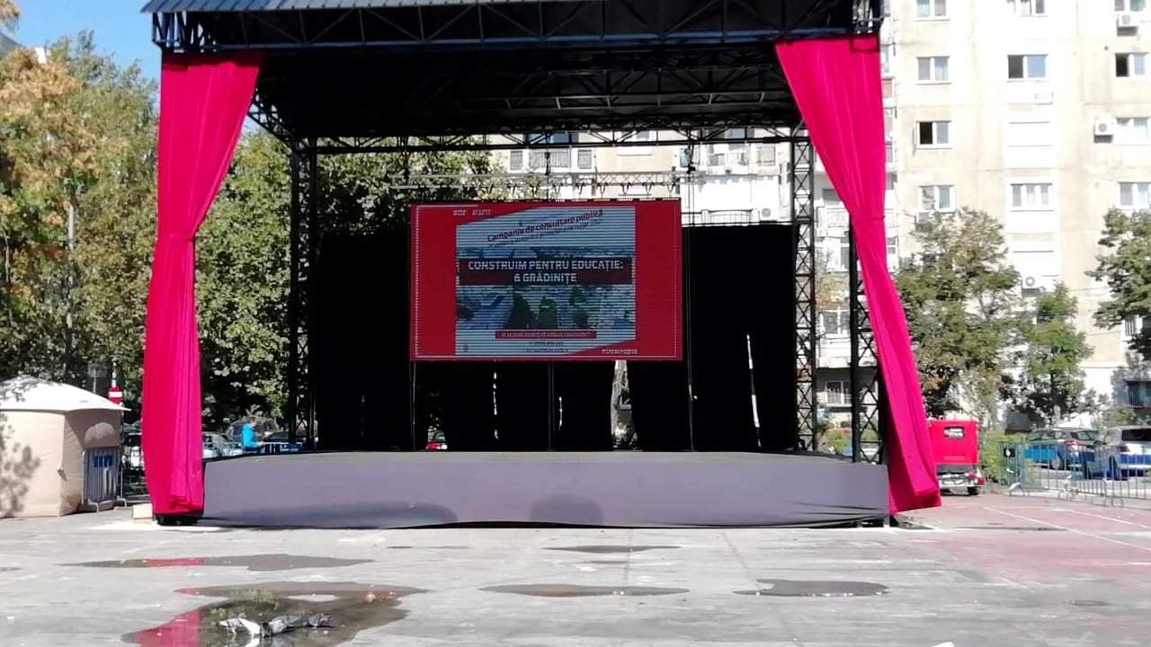 Reclamă cu realizările Primarului Sectorului 5, Daniel Florea, în ziua alegerilor locale. A fost sesizată Poliţia
