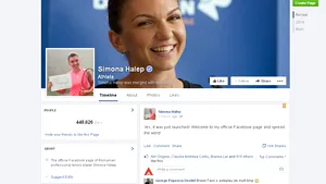Simona Halep şi-a lansat pagina oficială pe reţeaua de socializare Facebook