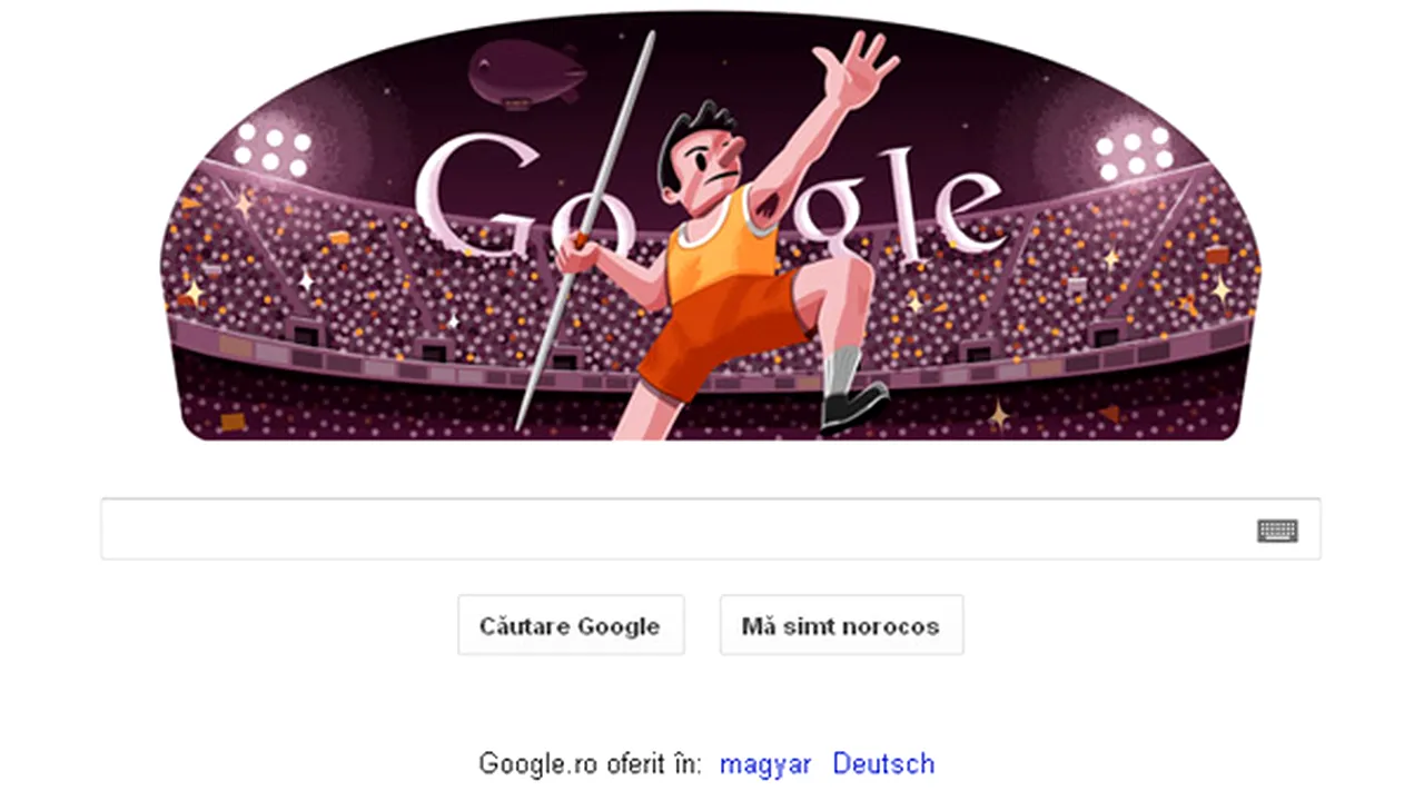 Google promovează proba de aruncare a suliţei la JOCURILE OLIMPICE 2012