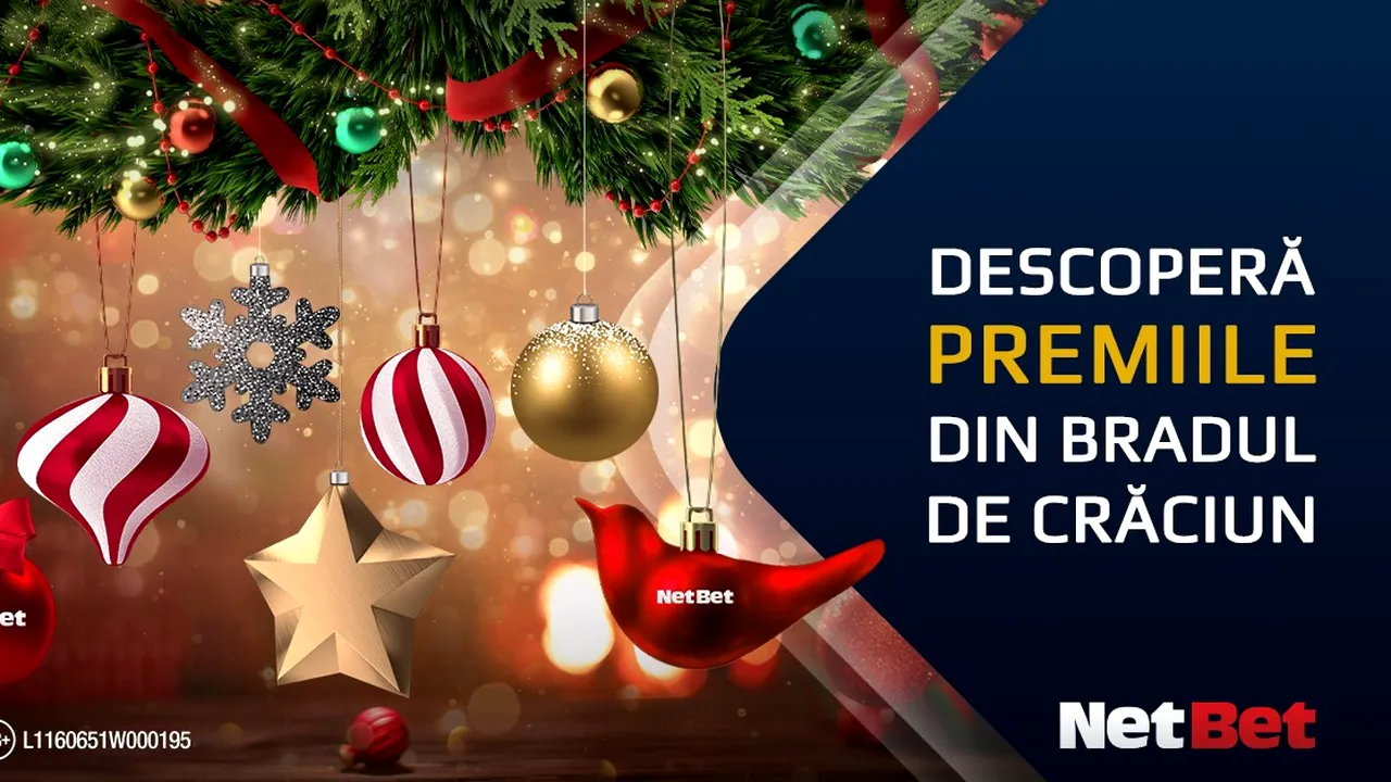 Un cadou pe zi, în fiecare zi, până pe 1 ianuarie la NetBet