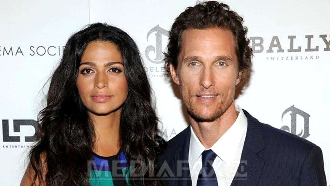 Soţia actorului Matthew McConaughey a născut cel de-al treilea copil al cuplului