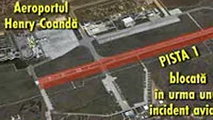 Aeroportul Henri Coandă: Un avion a ieşit de pe pistă la aterizare (Video ProTV)