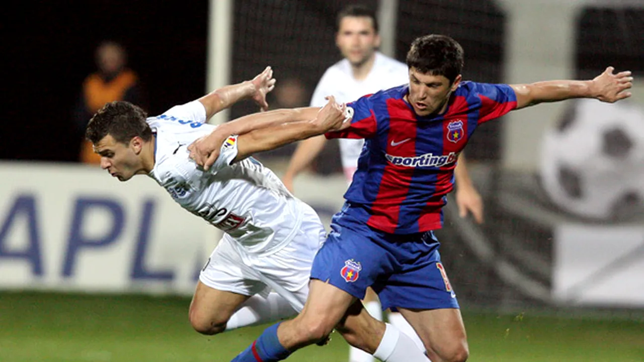 Steaua a obţinut prima victorie în deplasare după patru luni