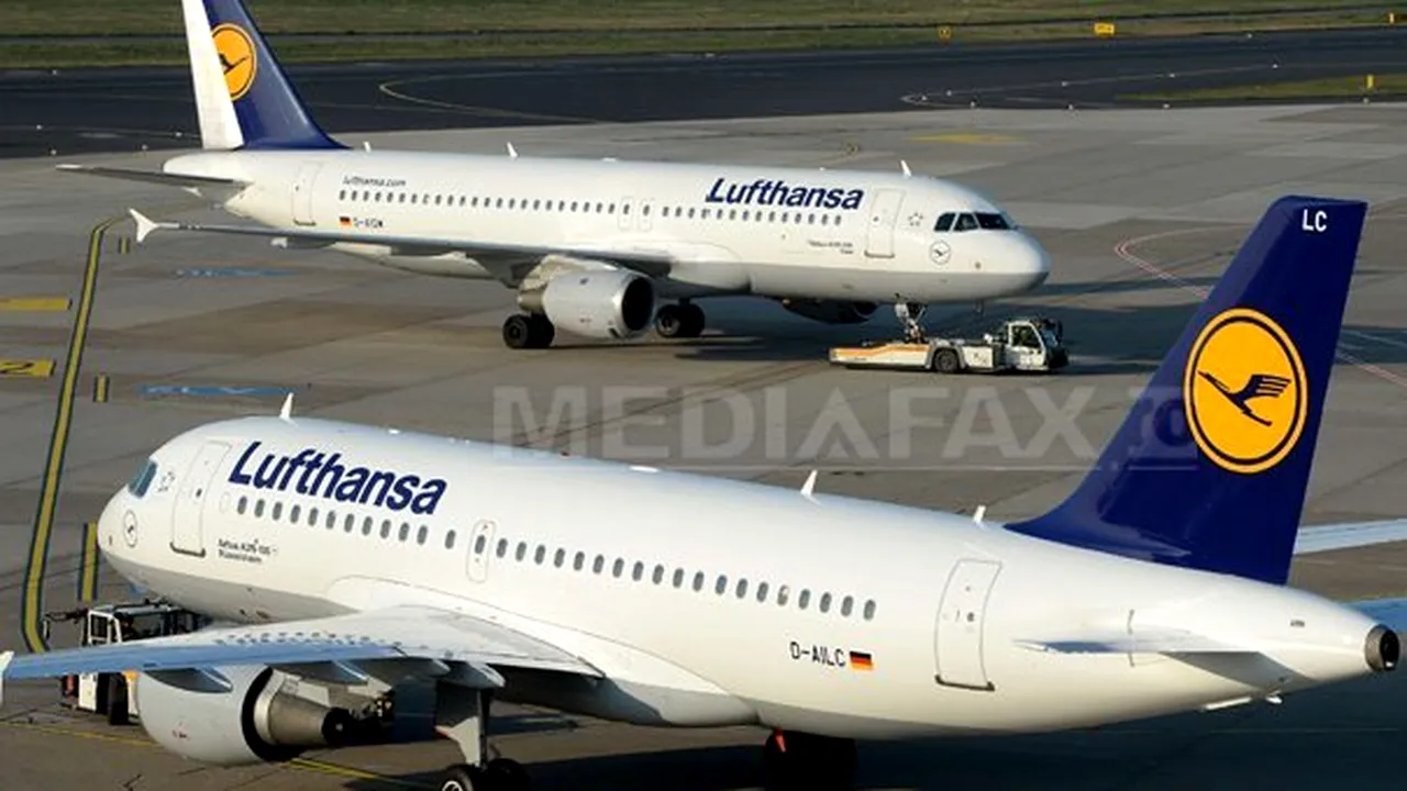 Aproximativ 900 de zboruri ale companiei aeriene Lufthansa au fost anulate în urma unei greve a piloţilor