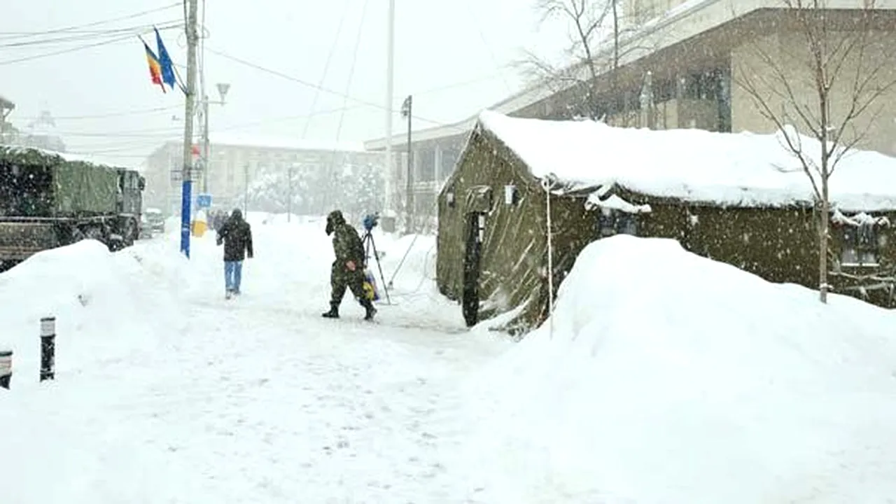 România sub zăpadă: Tone de alimente trimise în zonele afectate de ninsoare