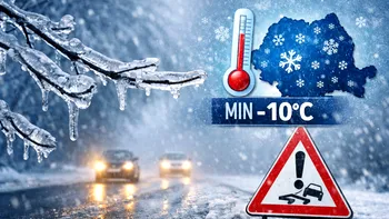 METEO ANM: Ger persistent și risc de polei în România. Temperaturile vor fi sub 0°C în majoritatea regiunilor
