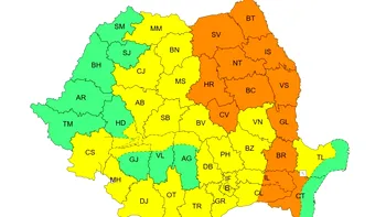 Vin furtunile. ANM: Mare parte din țară sub avertizări cod galben și portocaliu
