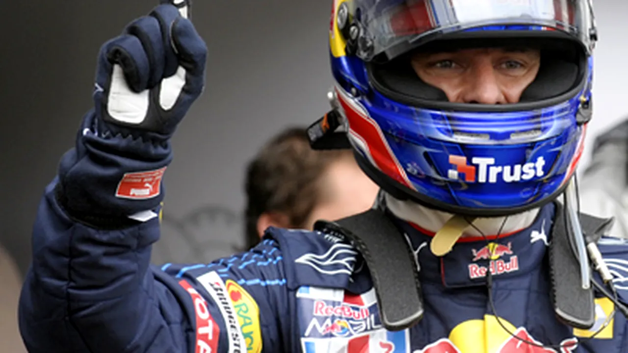 Mark Webber, pe prima poziţie pe grila de start a GP-ului Germaniei