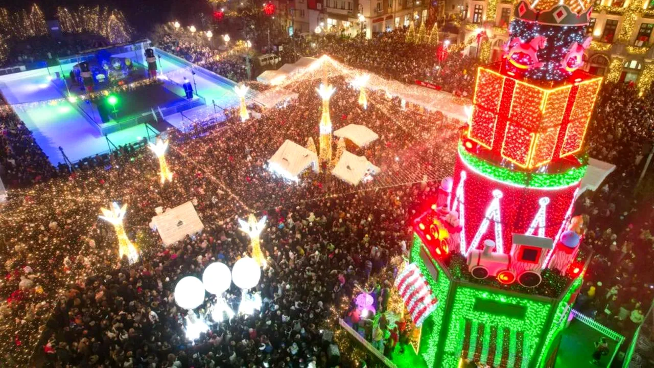 Atmosferă de basm la Craiova și Sibiu: Târgurile de Crăciun s-au deschis