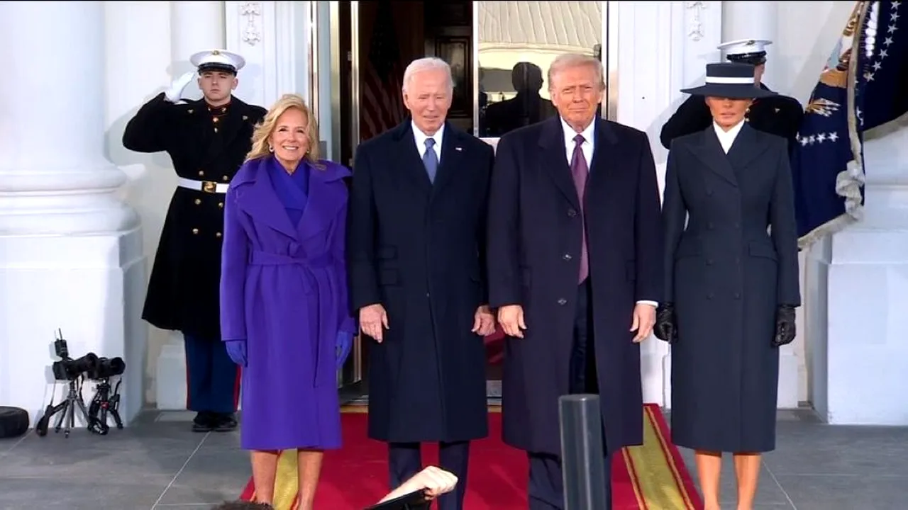 Donald Trump a ajuns la Casa Albă