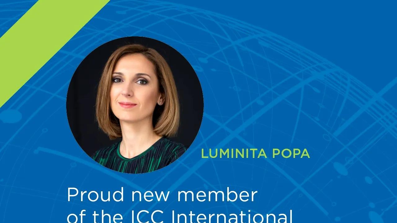 Luminiţa Popa, desemnată din nou membru al Curţii Internaţionale de Arbitraj ICC Paris