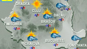 PROGNOZA METEO: Temperaturi mai mici decât în mod obişnuit. Cum va fi vremea vineri