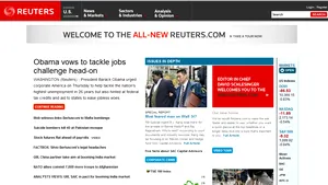 Reuters şi-a relansat site-ul, cu accent pe acoperirea subiectelor politice şi comentarii