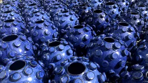 Coronavirusul, muza artiştilor. Cât costă vaza din lut în formă de SARS-CoV-2