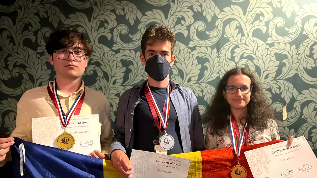 Medalii de aur, argint şi bronz pentru lotul României la Olimpiada Internaţională de Lingvistică