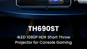 BenQ anunţă un nou video proiector short throw 4LED destinat gaming-ului pe consolă în format XXL