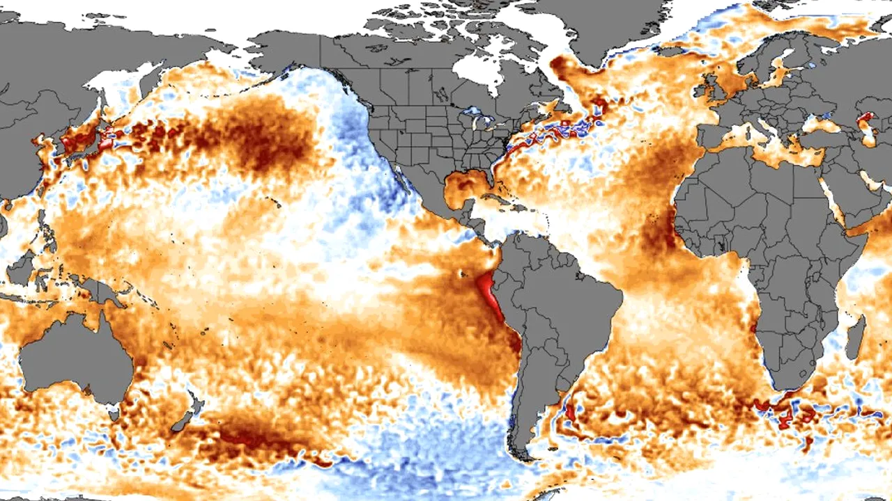 Nivel îngrijorător. Temperatura la suprafaţa oceanelor din întreaga lume a atins un nivel record