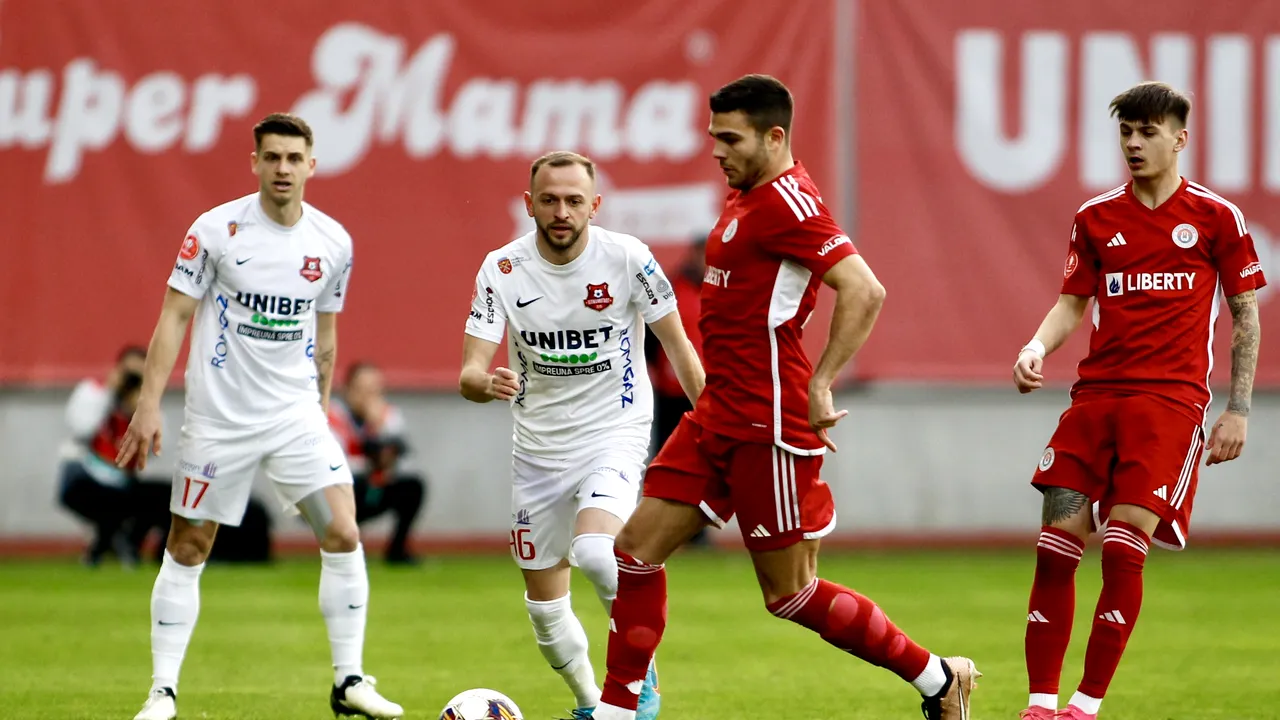 Superliga: Hermannstadt revine după ce a fost condusă şi învinge Oţelul cu 4-1