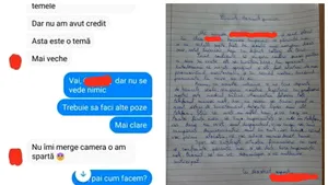 FOTO. Scrisoarea unei fetiţe din Vaslui către primarul comunei. I-a cerut un telefon ca să-şi facă temele la timp