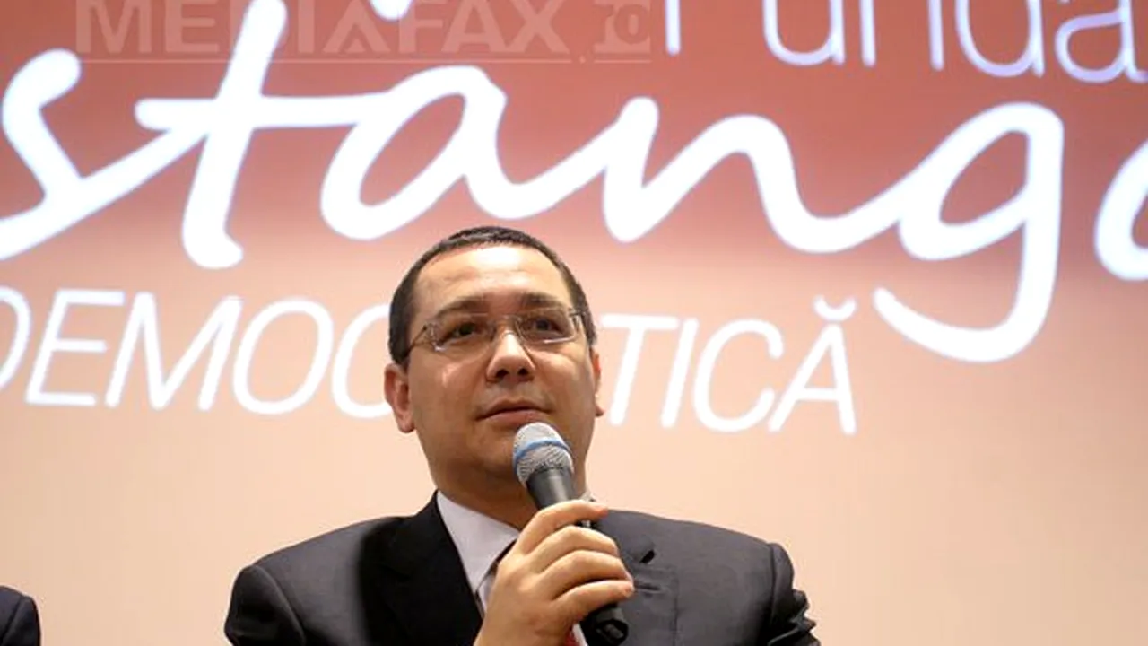 Ponta: Politicienii aflaţi acum în opoziţie reprezintă opţiunea simplă a 
