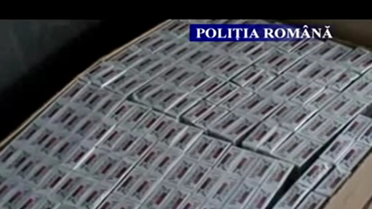 Peste 35.000 de pachete cu ţigări de contrabandă, confiscate la Bacău - VIDEO