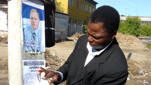 Un candidat de culoare s-a clasat pe locul al treilea în alegerile municipale din Rusia