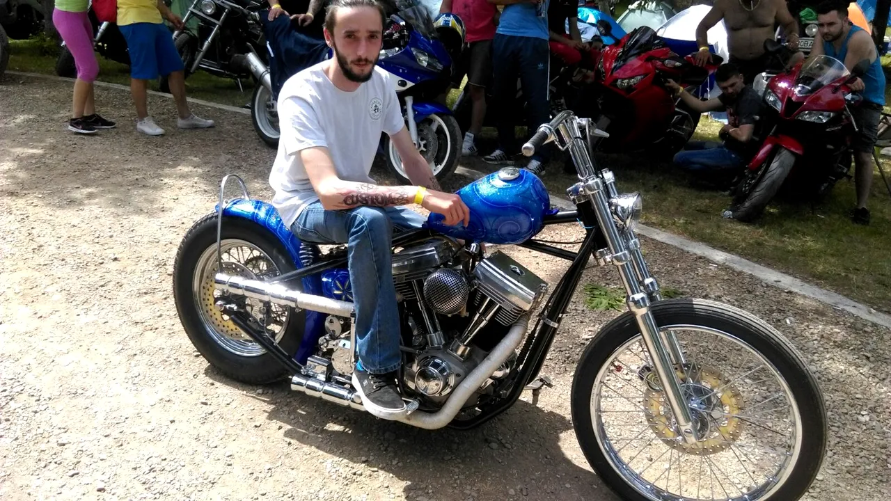 GALERIE FOTO Goodbye to Gravity Bike, motocicleta special concepută de un tânăr din Cluj pentru victimele din Colectiv 