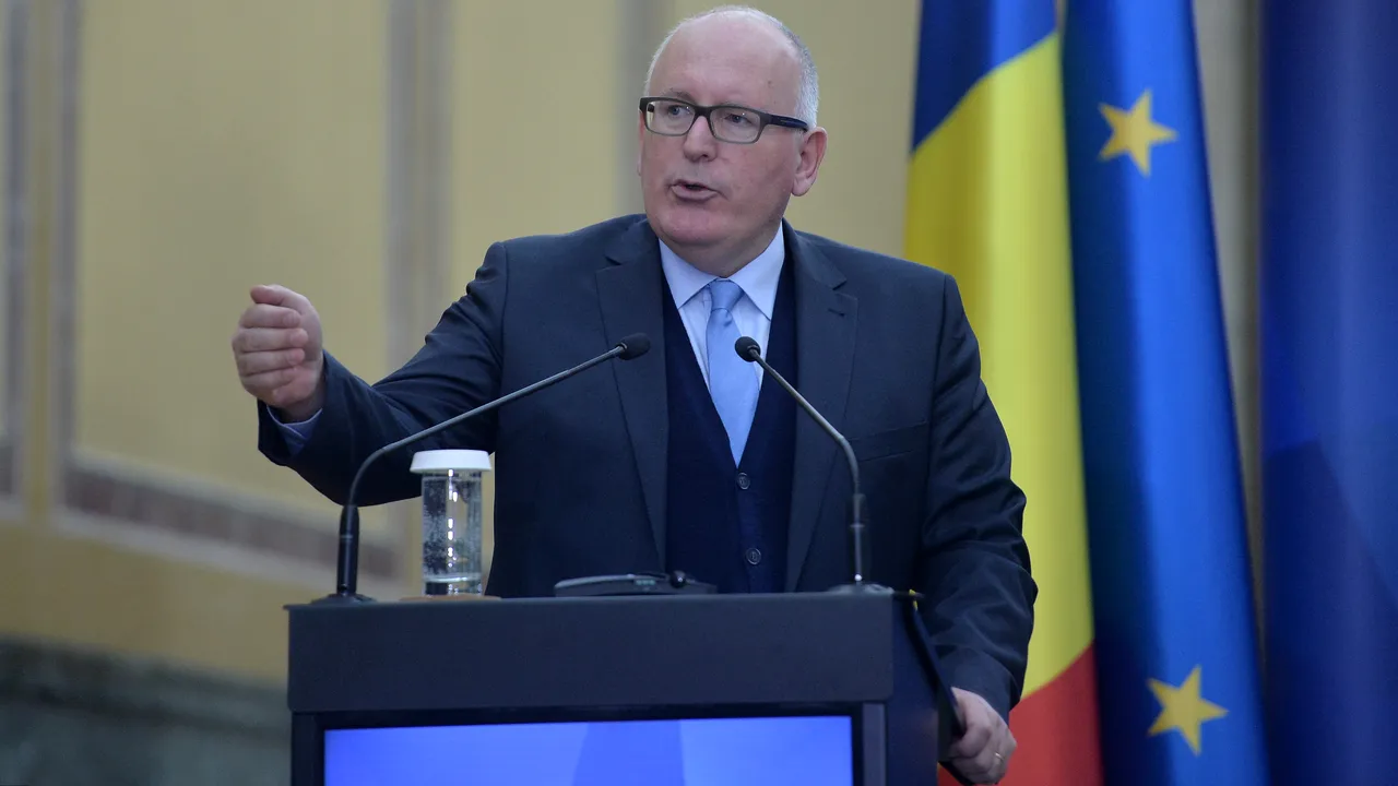 Timmermans, la întâlnirea cu Iohannis: Atacurile la adresa justiţiei creează o imagine negativă României/ Avertismentul transmis de numărul 2 din Comisia Europeană 
