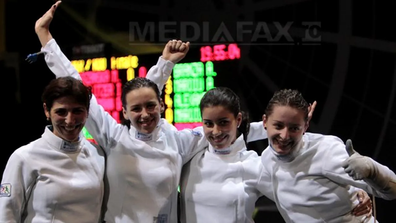 Echipa feminină de spadă a României a câştigat medalia de aur la CM - GALERIE FOTO