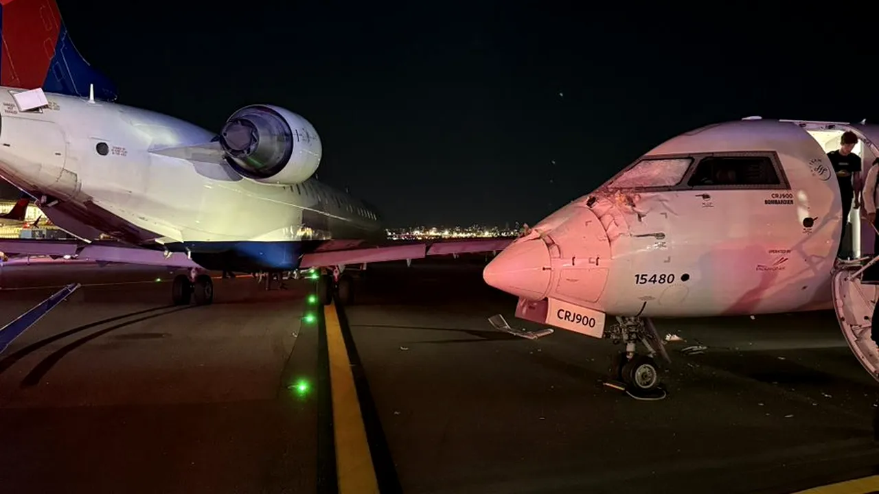 Două avioane regionale Delta s-au ciocnit pe aeroportul LaGuardia din New York