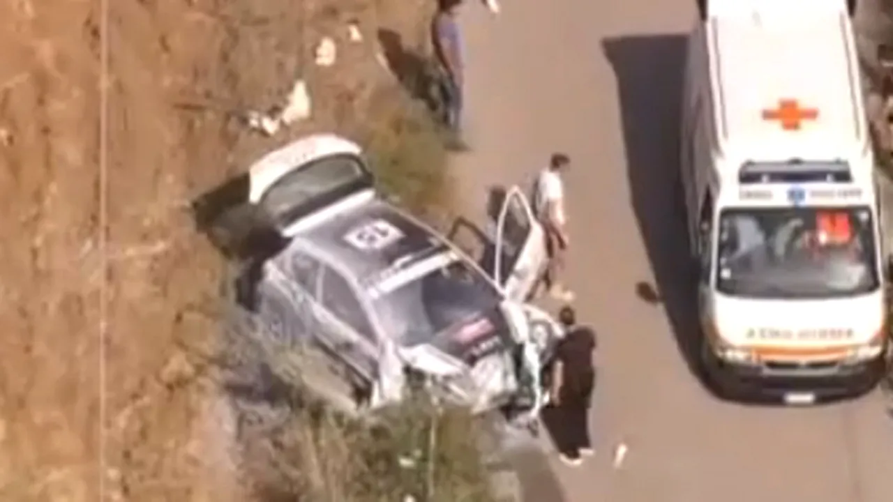 ACCIDENT MORTAL la Raliul Siciliei. Galezul GARETH ROBERTS A MURIT după ce maşina a intrat într-un parapet -VIDEO