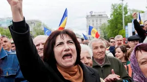 Mitinguri în Piaţa Marii Adunări Naţionale din Chişinău, cu o săptămână înaintea alegerilor locale