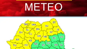 METEO. ANM. Cod galben de averse torenţiale, descărcări electrice şi izolat grindină