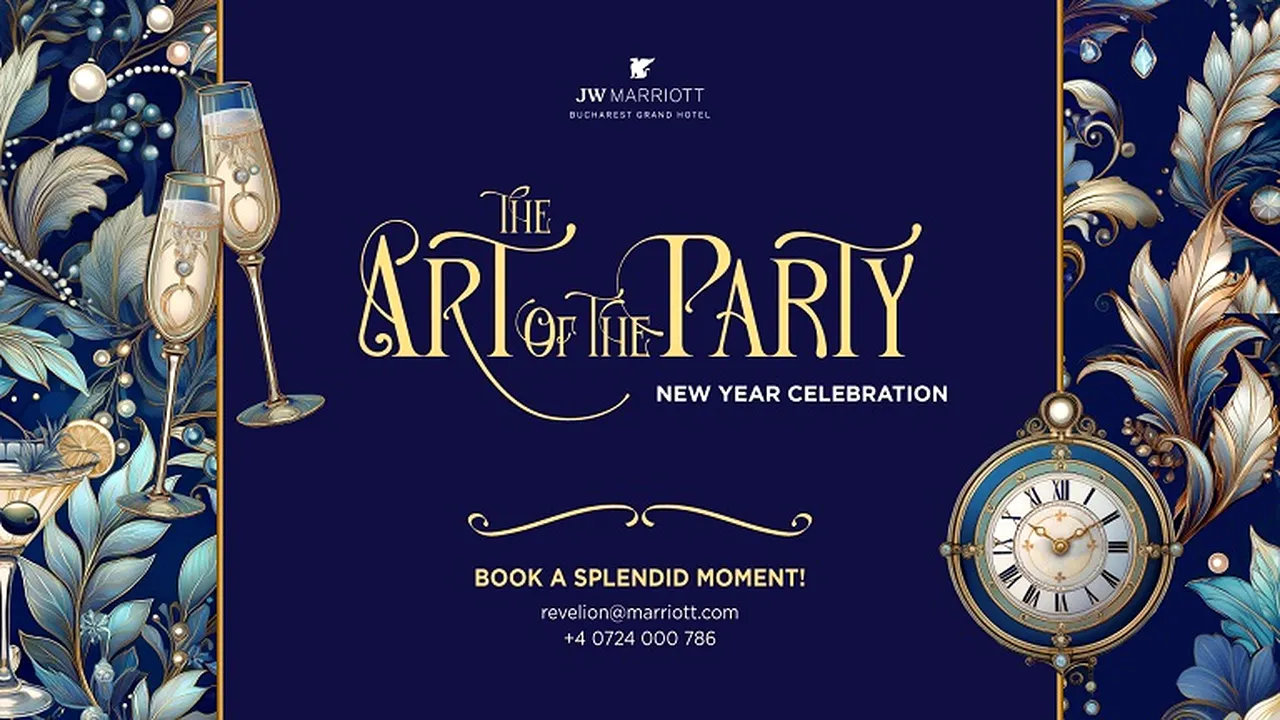 EXPERIMENTEAZA O SĂRBĂTOARE LEGENDARĂ DE ANUL NOU LA JW MARRIOTT BUCHAREST GRAND HOTEL
