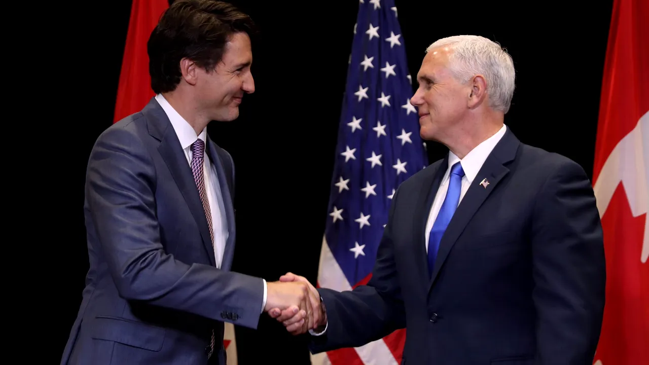 Premierul Canadei şi vicepreşedintele Statelor Unite au discutat despre neînţelegerile comerciale