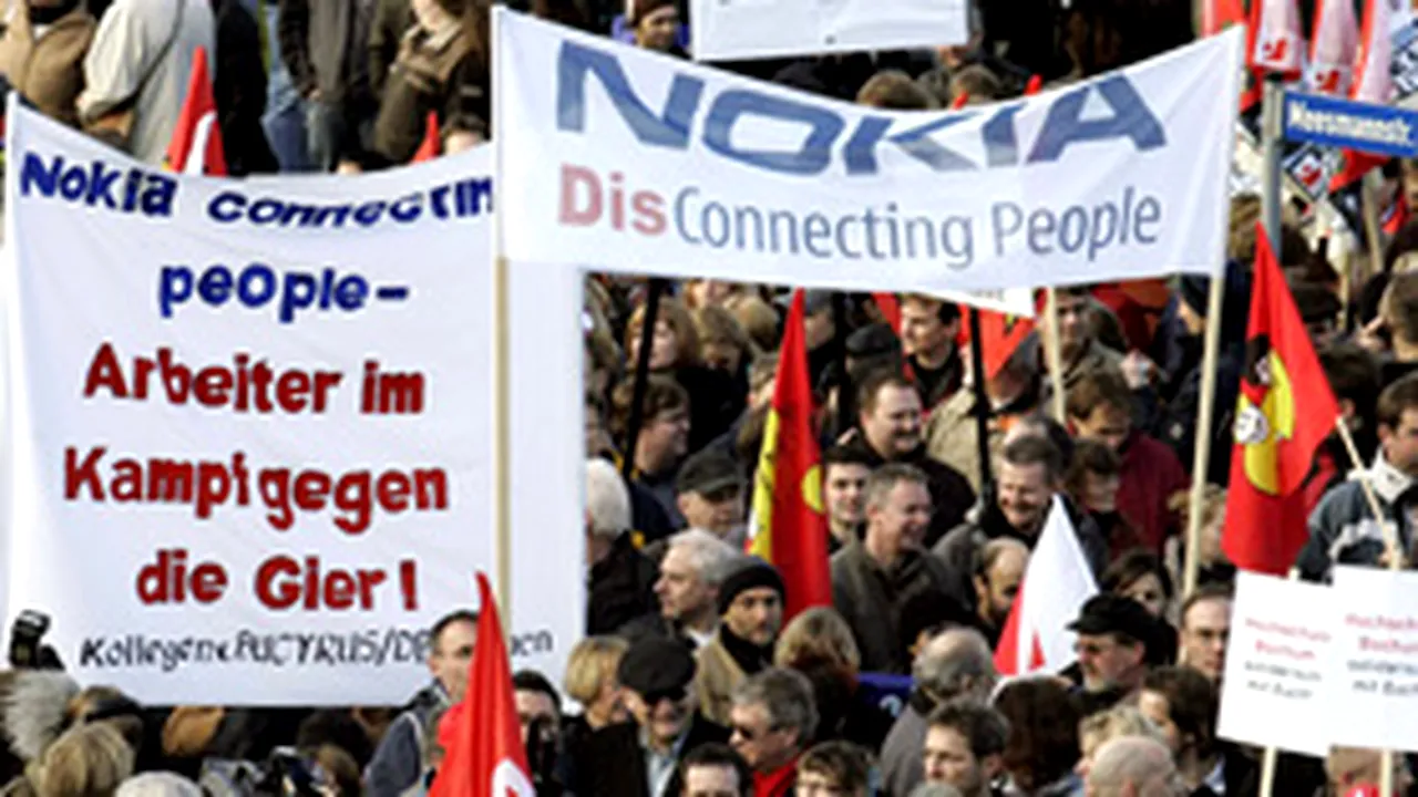 Germania: Protest de amploare faţă de închiderea fabricii Nokia