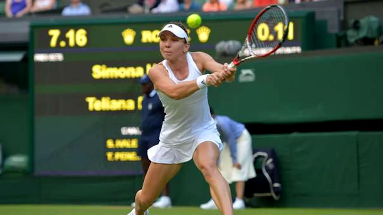 Simona HALEP se CALIFICĂ în turul doi la Wimbledon, după 6-2, 6-2, cu Teliana Pereira - FOTO
