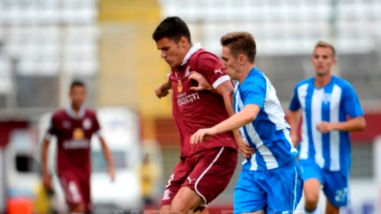 Rapid a învins CSU Craiova, scor 1-0, şi s-a calificat în optimile Cupei Ligii