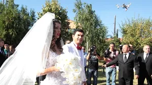 Borcea şi Alina Vidican s-au căsătorit religios - VIDEO, FOTO