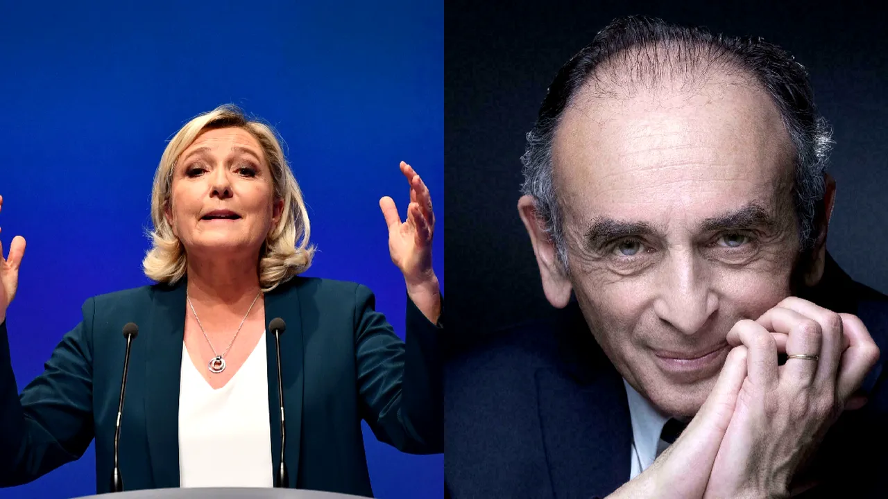 Marine Le Pen nu se poate baza nici pe voturile rudelor. Nepoata acesteia îl susţine pe Eric Zemmour, candidat de extremă dreapta 