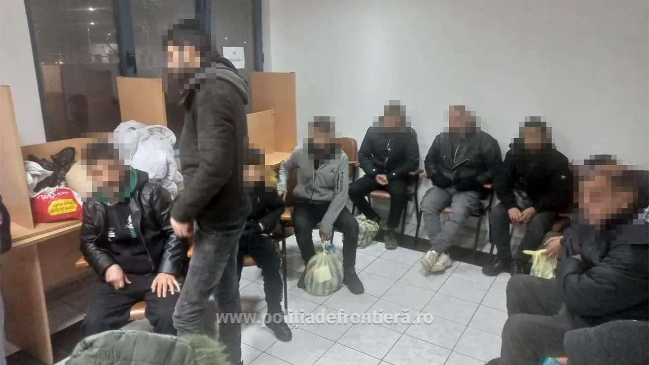 13 migranţi sirieni ascunşi printre baxuri cu apă, în vama Giurgiu