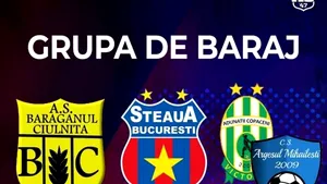 Cu cine se luptă Steaua pentru a promova în Liga 3: Playoff cu Progresul Asalt apoi miniturneu cu Adunaţii Copăceni 