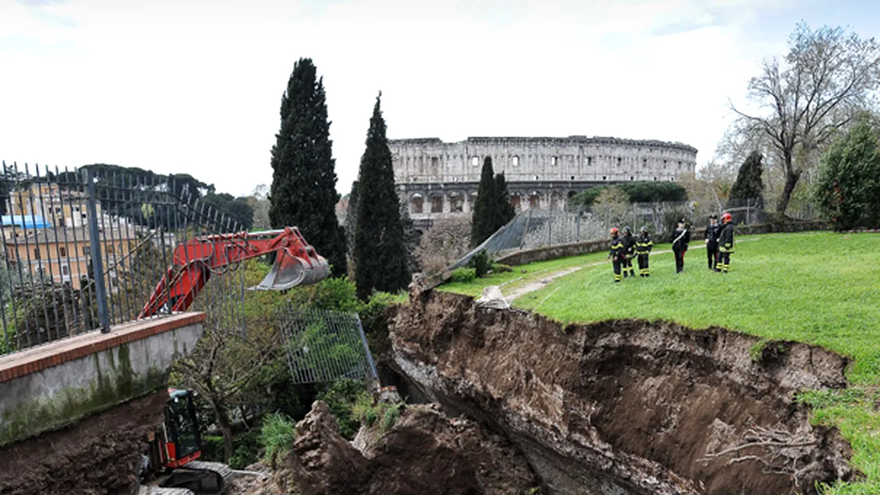 O galerie din palatul lui Nero de la Roma s-a prăbuşit - GALERIE FOTO